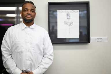 rikers island detainee brian croskey with his art